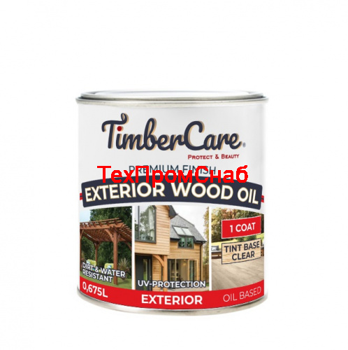 Защитное колеруемое масло для наружных работ TimberCare Exterior Wood Oil, объём 0, 675 л