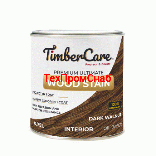 Прозрачное масло /база для колеровки высокой прочности TimberCare Wood Stain Tint Base, банка 2,4л фото 2