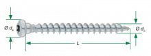 Spax SXCS 5x25 мм  35705006102015 (500 шт/упак) - для перфорированного крепежа - уголков, Wirox, T20