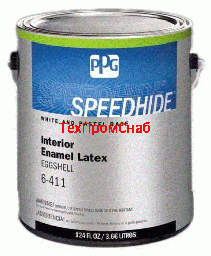 Краска PPG Speedhide для стен и потолков EGGSHELL (яичная скорлупа) (3,78 л), 6-411/01 фото 2