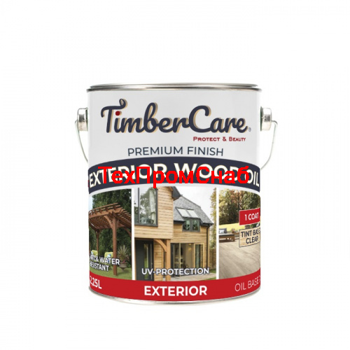 Защитное колеруемое масло для наружных работ TimberCare Exterior Wood Oil, объём 2,25 л