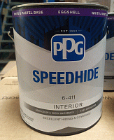 Краска PPG Speedhide для стен и потолков EGGSHELL (яичная скорлупа), 3,78л, Midtone, 6-415/01