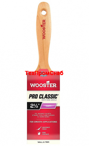 L1104-2 Прямая кисть 2" PRO CLASSIC® WHITE CHINA BRISTLE - Varnish - для ровного укрытия