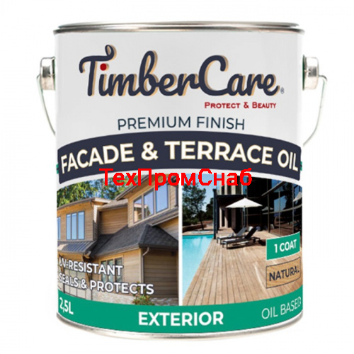 Защитное обновляющее масло для фасадов и террас TIMBERCARE® Facade & Terrace Oil, Банка 2,5 мл