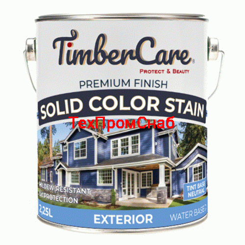 Кроющая пропитка для наружных деревянных поверхностей TimberCare Solid Color Stain БАЗА А/Белы 0,75л