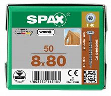 Spax 8x80 мм 0251010800805 / стар. 0251750800805 (50 шт/упак)