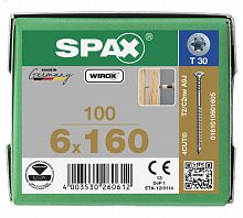 Spax 6*160 регулировочный 0161010601605 (100 шт), Wirox, T30 EAN 4003530260612