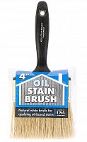 4052-4 Прямая кисть 4"  Oil Stain Brush- для масла из натуральной щетины