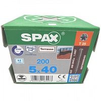 Spax-D для террасной доски 5,0*40мм 0537900500403 A2 (200 шт)
